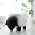 Miniatyrbillede 2 af 5: Akryl Bomuldsbold Holder Mini Vatpind Opbevaringsboks Sort Kosmetik Organizer