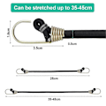 Miniatyrbillede 2 af 5: Nye produkter ankommet, 10 stk. elastiske snore med mini elastiske kroge, universelle kraftige elastiske snore med He