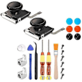 Miniatyrbild 1 av 5: 2-Pack 3D Joycon Joystick Ersättning, Analog Thumb Stick Joy Con Reparationskit kompatibelt med Nintendo Switch, med Krysskruvmejsel