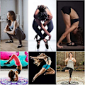 Miniatyrbilde 5 av 5: Antislip Yogasokker med grep og stropper for kvinner - Ideelle for Pilates, Ballet, Dans og Barefoot Trening (4 stk)