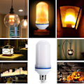 Miniatyrbillede 4 af 7: LED E27 360° Flammeeffekt-Glühbirne Dekorative Urlaubslampe