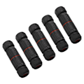 Miniatyrbilde 3 av 8: 5 Stk M3 2Pin Aviation Plug Docking Connector IP68 Vanntett Utendørs Gatelampe Ledning Kabelkontakt 300V 16A