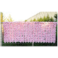 Miniatyrbilde 1 av 5: Stor rød hortensia Kunstig Blomstergjerde Vanntett Kronblader UV