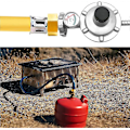 Miniatyrbilde 2 av 5: Gassadapter 1/2 til 1/4, 3/4 Tilkoblingsfitting for Gasskomfyrer, Campingkomfyrer, Kobber Gassslangeadapter