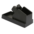 Miniatyrbillede 5 af 8: 1 stk aluminiumslegering sort loddekolbe stationsholder og støtte af stor varmeafledning-sort