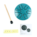 Miniatyrbillede 1 af 6: Professionel Mini 6 Note Handpan Drum Percussion Instrument med Drumstick - Grøn Green