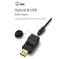 Miniatyrbild 5 av 5: SPDIF Bluetooth 5.0 Ljudsändare Optisk Adapter för Switch