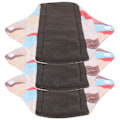 Miniatyrbillede 3 af 8: 3 stk. Stofbind til menstruation - Vaskbare og genanvendelige bind - N45