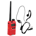Pikkukuva 6 / 8: Kannettavat Walkie Talkie -sarja Kädessä pidettävä LCD-näyttö Walky Talky Kuulokkeilla 100‑240V Punainen EU-pistoke 100‑240V