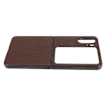 Pikkukuva 3 / 8: Hiilikuiturakenne Taitettava puhelimen suojakuori Case cover Oppo Find N2 Flip Brownille