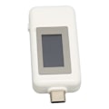 Miniatyrbilde 3 av 8: USB Spenningsstrømtester 4‑30V 0‑5.1A digital LCD-skjerm Nøyaktig måling USB-tester for telefon Nettbrett Bærbar Hvit
