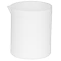 PTFE-bägare med hög smörjning: Syra- och basresistent, non-stick, vit, 100 ml