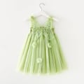 Miniatyrbillede 5 af 5: Sommerfuglevinge Tulle Prinsessekjole til Småbørn Piger 120CM - Grøn