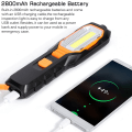 Miniatyrbilde 5 av 8: Oppladbart COB arbeidslys USB Justerbar LED arbeidslampe med magnetkrok for reparasjon