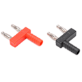 Miniatyrbillede 4 af 8: U36 4mm dobbeltrækket bananstik rød kobber vibrationsbestandig holdbart rød sort kortslutningsstik