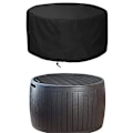 Miniatyrbillede 1 af 5: Udendørs Patio Firepit Borddækken - Vandafvisende, Vindtæt, Støvbestandig, UV-resistent - Robust, Sort - 70.9\" x 35.4\"