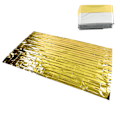 Miniatyrbild 4 av 8: 3PCS Nödfiltar Guld Silver 2 Färg Reflekterande Termisk Filt Vattentät Nöd Sovsäckar 130x210cm