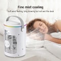 Miniatyrbillede 2 af 5: Bærbar Aircondition Ventilator, 3 Hastigheder Genopladelig Fordampningskøler med 5000 mAh Batteri & 2-8H Timer, 7 Farver LED Lys Mini Køling