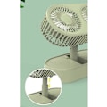 Miniatyrbillede 4 af 5: Mini ventilator med dobbelt hoved, bærbar foldeventilator