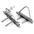 Pikkukuva 3 / 8: CNC-metalli RC-auton etu- ja takapuskuri vararenkaan pidikkeellä, sopii Axial SCX10 II:lle