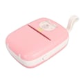 Miniatyrbillede 7 af 8: Lommeter termisk printer med 3 ruller papir, notes label maker, mini fotoprinter, indbygget batteri, pink