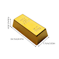 Miniatyrbillede 2 af 8: Simulering Gold Bar Bullion Dør Stop Guld Mursten Hjem Dør Stopper