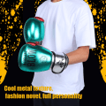 Pikkukuva 5 / 8: 1 pari Unisex PU nyrkkeilyhanskat Sanda Punching Sparring Sandbag Training Mitts Green