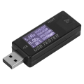 Pikkukuva 3 / 8: Testeri Digitaalinen USB jännitevirtamittari Volttimittari 8 in 1 ilmaisin 0-5A 0-150W 4-30VMusta