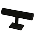 Miniatyrbild 1 av 8: T Bar Armbandshållare Flanell Utseende Delikat Modern Watch Display Stand Smycken Display Svart