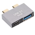 Pikkukuva 7 / 8: Latausdataliitännän suojaus Dual Type C -siirto laajennustelakka USB 3.1 -sovittimeen OS X Bookille