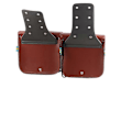 Miniatyrbillede 5 af 5: Til XL883 XL1200 PU Læder Sidetaske Sort