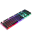 Miniatyrbild 1 av 8: Tangentbord Mus Combo Punk Retro Keycaps USB kabel Färgglad Bakgrundsbelyst Slitstark ABS-tangentbord och mus för gaming Bärbar PC Black Punk Set