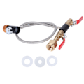 Miniatyrbilde 1 av 8: CO2 Universal Ekstern Slange Adapter G5/8-14 24in Dobbel Ventil Soda PTFE Slange med ASA3000psi Måler
