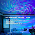 Miniatyrbild 2 av 5: Stjärnprojektor Galaxy Light, Inomhus Box Typ Stjärnprojektor Musikhögtalare USB Laddning 14 Färger Nattlampa Projektor