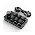 Miniatyrbilde 1 av 5: Programmering Makro Tilpasset Knapp Tastatur 6 Taster Kopier Lim Inn Mini Knapp Photoshop Gaming Tastatur, RGB 6