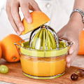 Miniatyrbillede 1 af 5: Citruspresser med Målebæger og Rivjern - Manuel Håndpresser til Appelsiner og Citroner