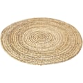 Miniatyrbillede 5 af 5: Rund jute tæppe, Alhambra tæppe, håndvævet 100% naturlig jute fiber, stue, soveværelse, gang tæppe, dekoration, naturlig farve
