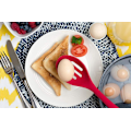 Miniatyrbillede 2 af 5: Silikoneske Spatel Sæt - Non-stick, Varmebestandig, Hygiejnisk Design, Ideel til Madlavning, Omrøring, Blanding og Servering - Rød