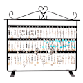 Miniatyrbillede 5 af 8: 72 Huller Øreringe Halskæde Armbånd Ringe Smykker Display Stande Bøjle Holder Rack Sort
