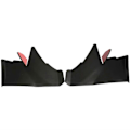 Miniatyrbilde 2 av 5: Motorsykkel Winglet Aerodynamisk Vingesett for Aprilia RS457 Svart56