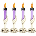 Miniatyrbild 4 av 8: 4 st Halloween Ljusstake Ljus Simulation Flamma Ond Hand Bar Layout Dekoration