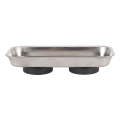 Miniatyrbilde 4 av 8: Magnetisk stiftskål i rustfritt stål, sterk magnet, bærbar stabil magnetisk nåleholder for å sy håndarbeid rektangulært (5,1 x 2,6 x 1,2 tommer)