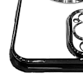 Miniatyrbild 7 av 8: Case Trendigt elektropläterat magnetsug Heltäckt Stötsäkert cover för IPhone Svart för IPhone13Promax