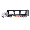 Miniatyrbillede 4 af 8: 1:48 Tilbage træk container lastbil legetøj semi trailer tung lastbil ABS transport lastbil legetøj med åben bagdør til børn 412 4 langt hoved
