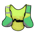 Miniatyrbillede 1 af 8: Elastisk multifunktionel reflekterende vest til natkørselssport Åndbar reflekterende vest Grøn
