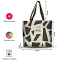 Miniatyrbillede 3 af 5: Canvas Tote sød taske til kvinder, Trendy & Genanvendelige bomuldstasker, B Style