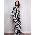 Miniatyrbild 3 av 5: Zebra-mönstrade avslappnade kaftan-saronger