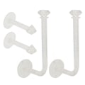 Miniatyrbild 8 av 8: 4st Hårbandshållare Stativ Scrunchie Organizer Clear Glitter Adhesive Hårtillbehör Väggkrokar