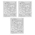 Miniatyrbilde 1 av 8: 3 stk. gjennomsiktige TPR-stempler, attraktive dekorative DIY-stempler for preging for kortlaging og scrapbooking