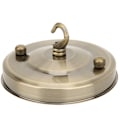 Miniatyrbillede 5 af 8: 2 stk. Jern Lysekrone Ophængsplade Krog Loftlampe Baldakin Dekoration DIY Montering Tilbehør Bronze